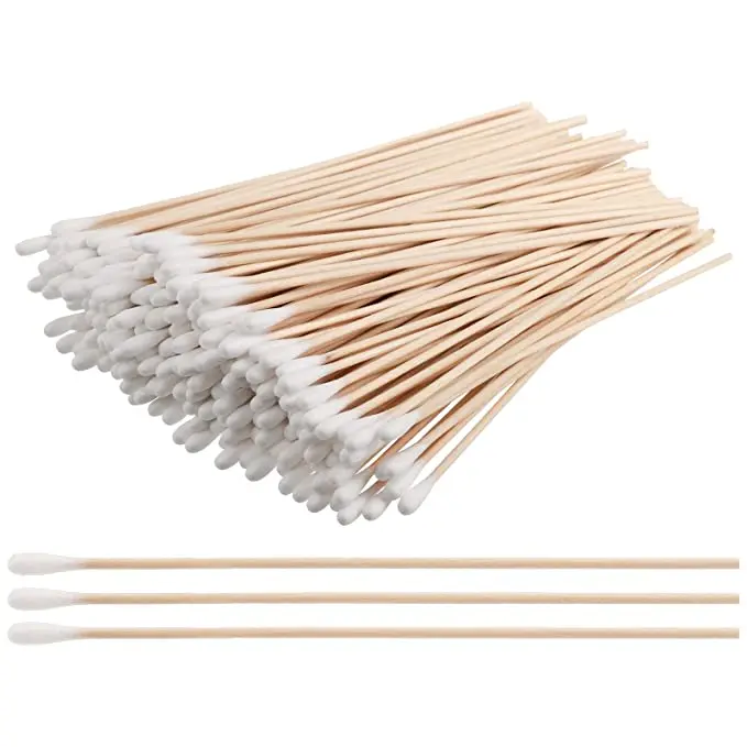 Cheap Hot Selling Oem Cotton Buds Cleaning Wooden Stick Cotton Swabs Customized Packaging
