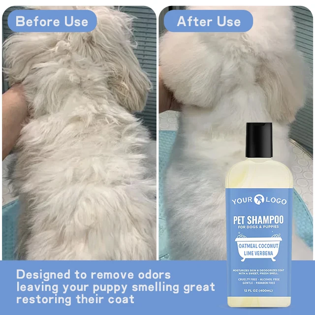 Dog and Puppy Shampoo Brands Professional Flea and Tick Shampoo for Dogs Oatmeal Pet Shampoo