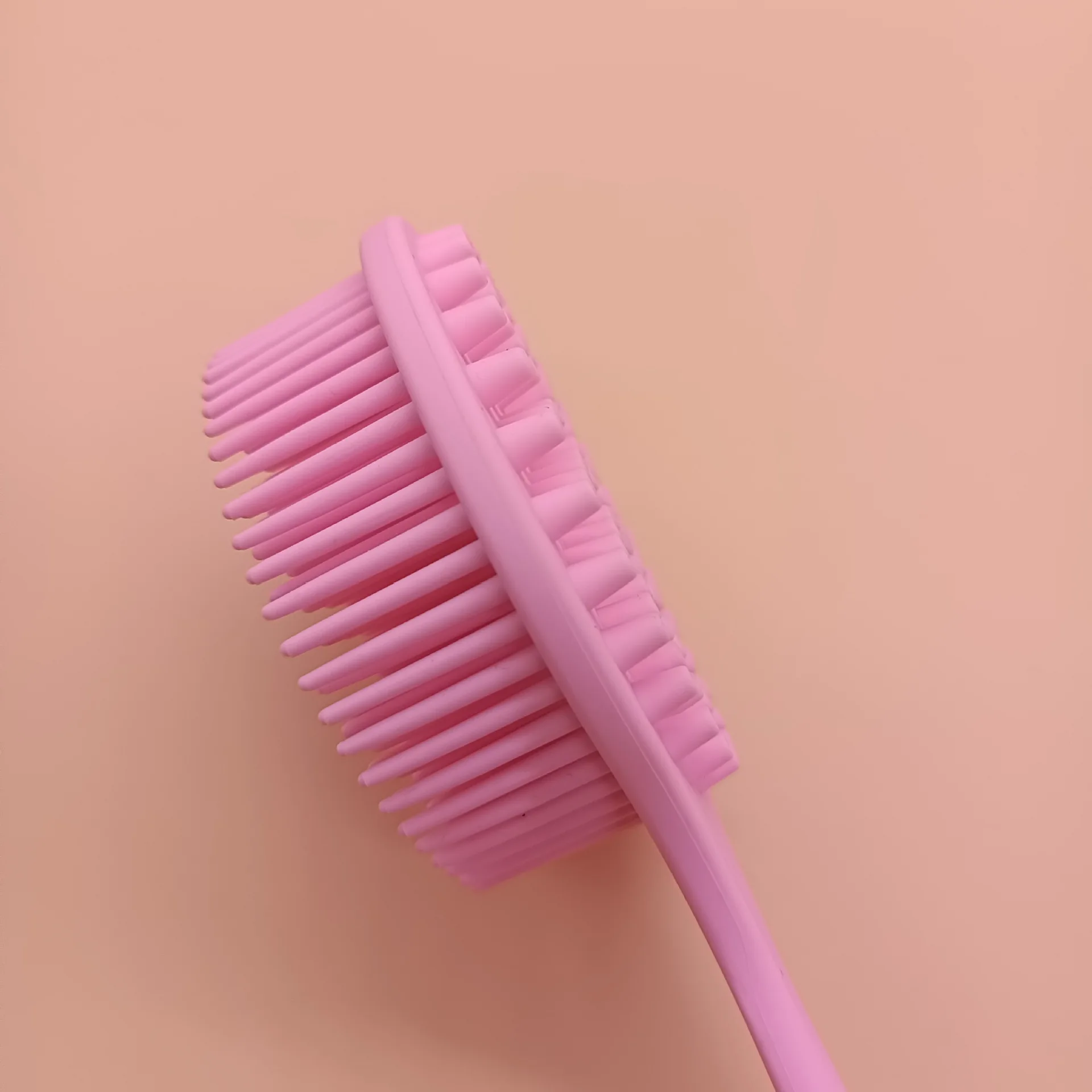 Long handle silicone back bath scrubber cleaning brush