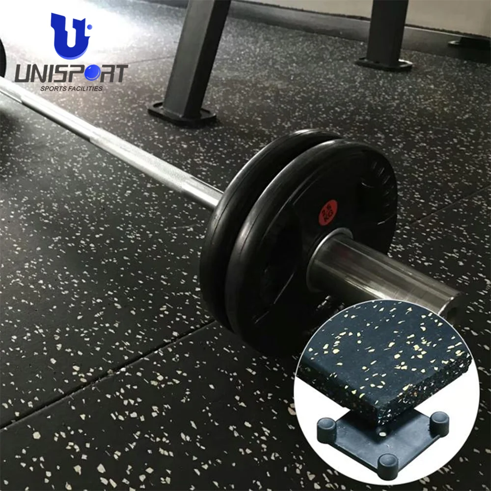 UNISPORT фитнес для тренажерного зала блоки резиновая плитка спортзала резиновый пол в рулонах Крытый настил мат