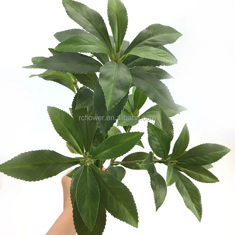 TCF artificial green plant Pierisjaponica decor indoor outdoor plastic flower high quality artificial Pieris plant decoration