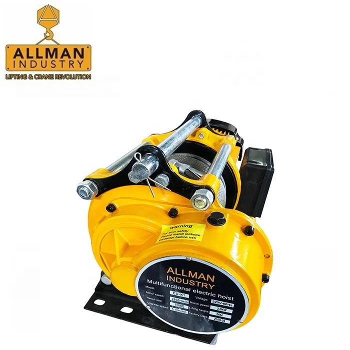 1000kg High Speed Portable 220V Electric Winch