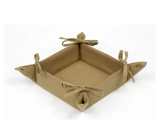 Fashion Style Bread Proofing Basket Baking Square Washable 100% Cotton Polyester Home Kitchen Restaurant Cotton Bread Basket