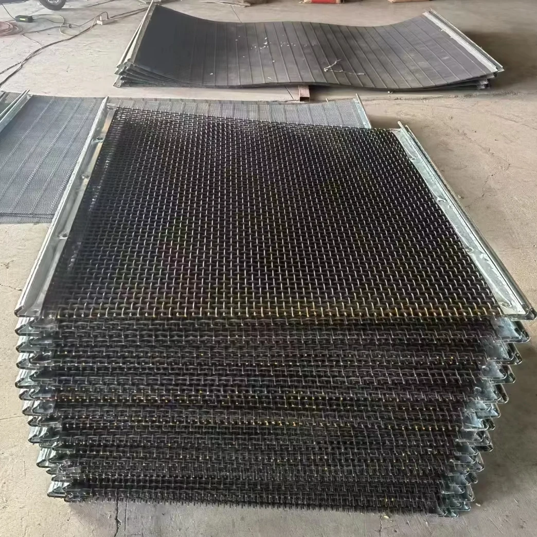 Iron wire mesh quarry stone sand sieve high manganese crimped screen mesh for crusher vibrating mine screen mesh