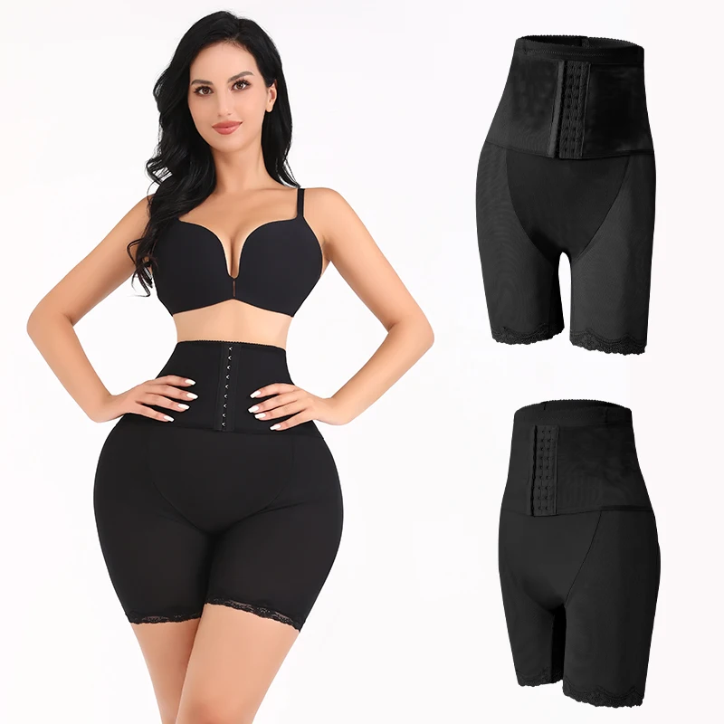 Shapewear zip-up pants high-waistedhip-filling corseted hip-lifting pants
