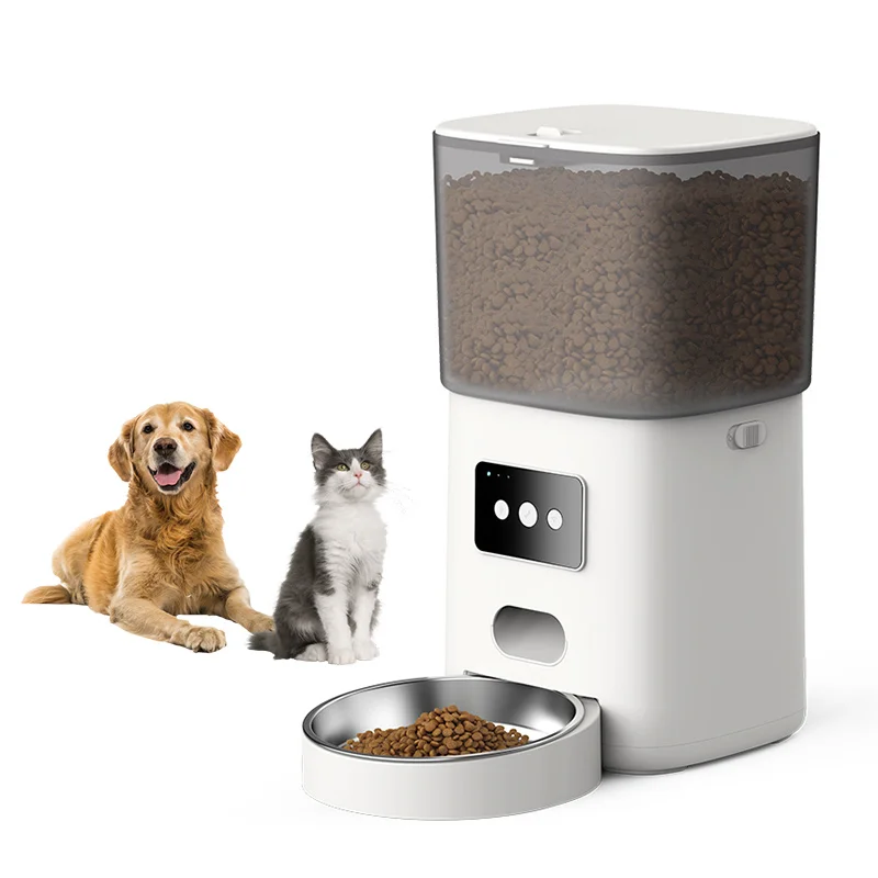 Wifi Remote Control Food Dispenser via App 6L Auto Cat Dog Pet Feeder
