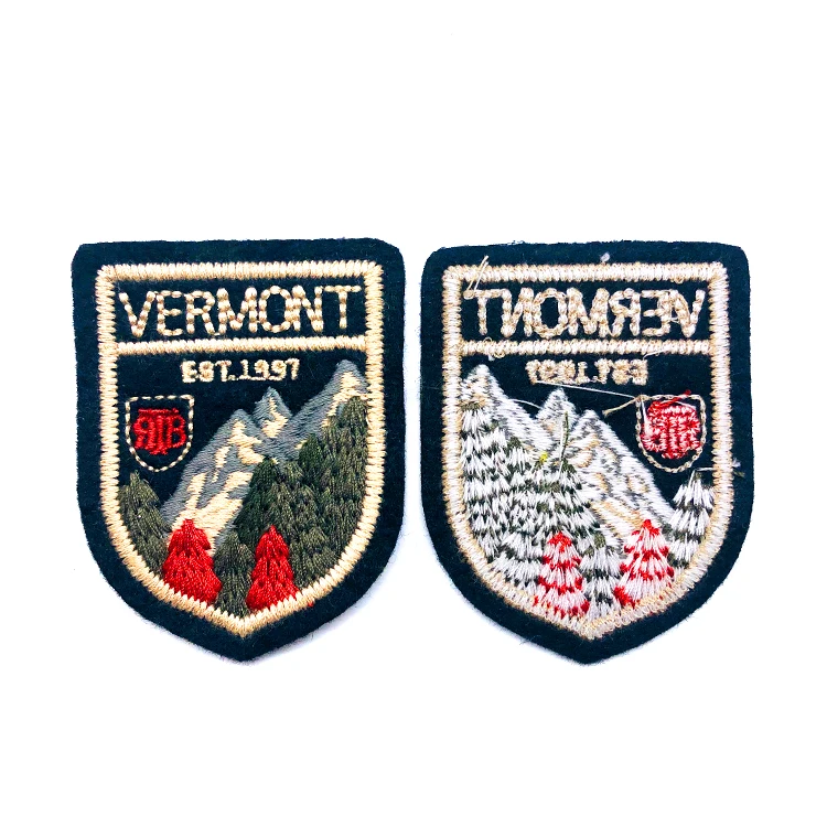 High Quality Digitizing Embroidery Services Custom Logo Clothing Embroidered Patches with Sew on