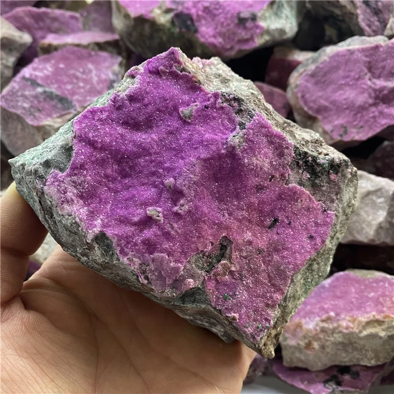 Wholesale Natural Raw Cobalt Calcite crystal stone