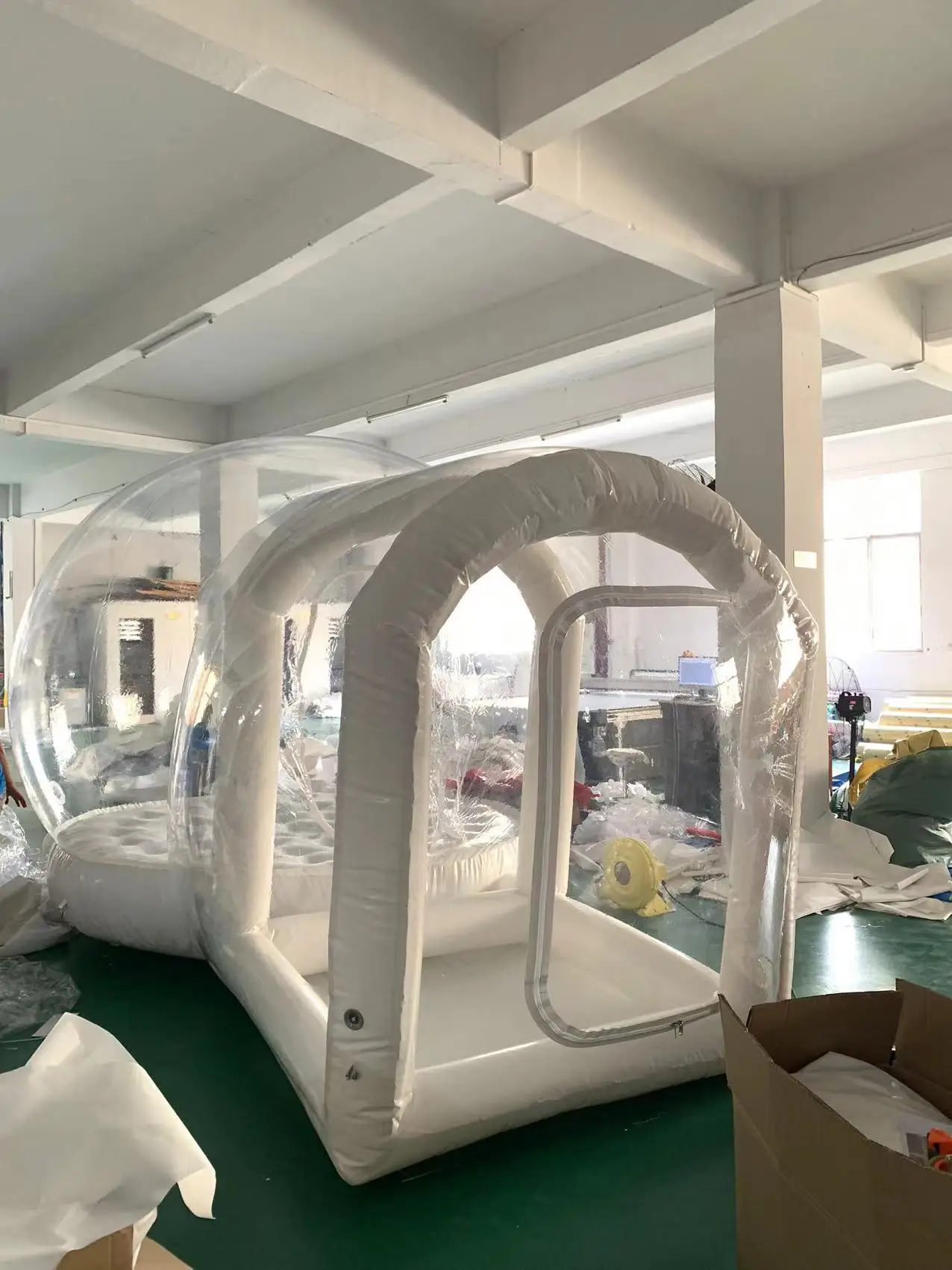 inflatable white jump house white castle bounce house inflatable bubble house with trampoline