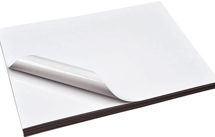 SZJOHNSON factory price  self adhesive sticker 120g Semigloss paper with rubber adhesive  for packaging label