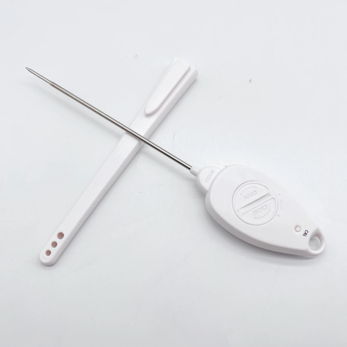 Заводской OEM ODM цифровой термометр для мяса барбекю белый большой ЖК-дисплей IP67 еды макс мин память 3 года Срок службы батареи широкий диапазон