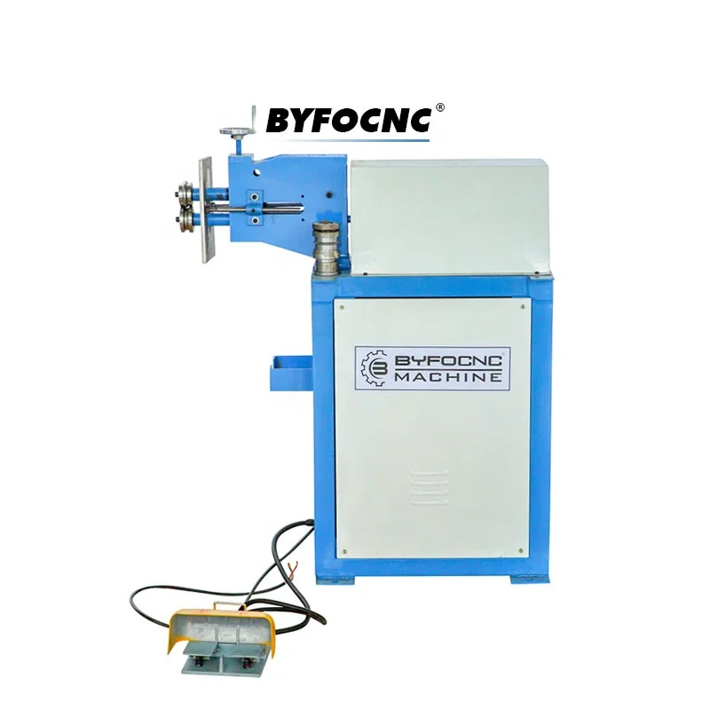 BYFO brand LH-15 electric reel-ray machine HVAC round duct beading equipment automatic beading fabrication air tube making tool