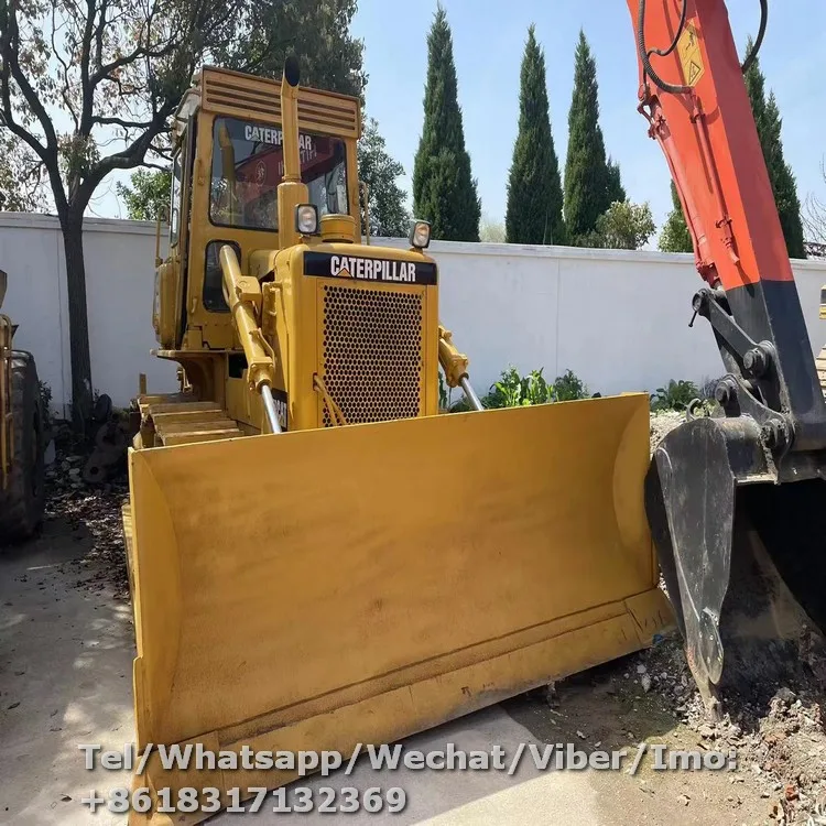 Used Cat Earthmoving Bulldozer Japan Made Caterpillar D5G D5M D6D Track Dozers with Straight Tilt Blade