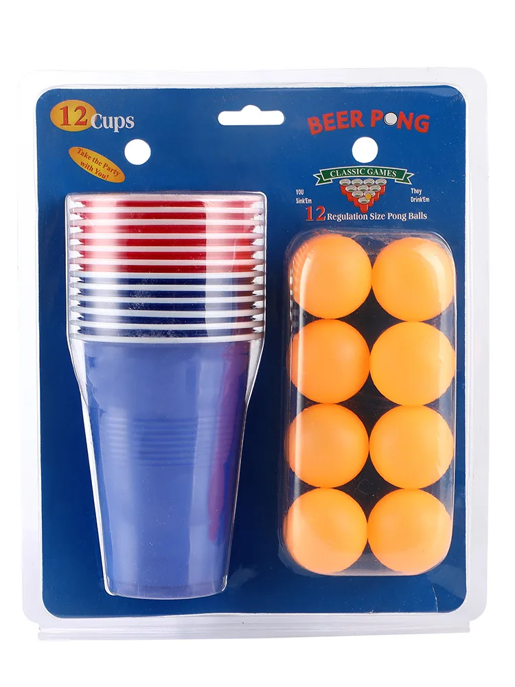 Creative Table Game Bar Supplies Fun Outdoor Leisure Quantity Color Customization Set Beer Pong Red Party Cup