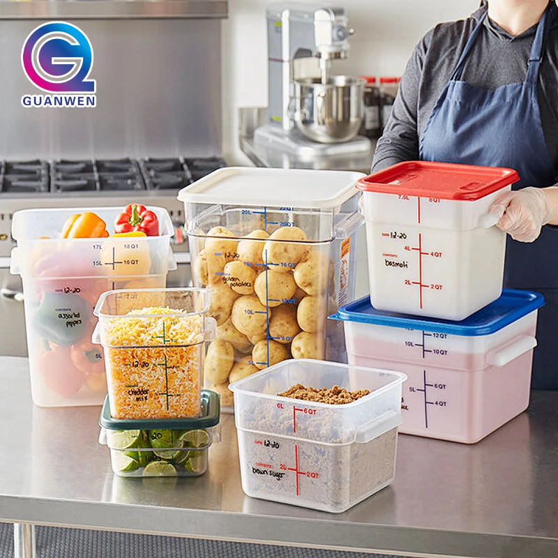 Wholesale 12qt Plastic Food Storage Container Grade Airtight Dry Cereal Food Container Storage