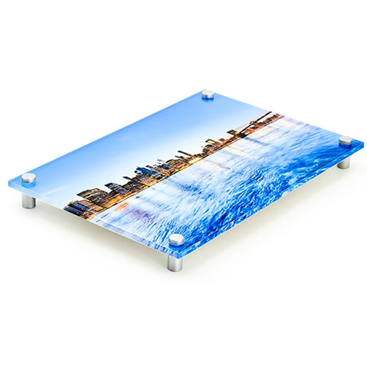 Custom Large Size Hot Sale Floating Acrylic Landscape Frame Wall Mounting Acrylic Photo Picture Frame