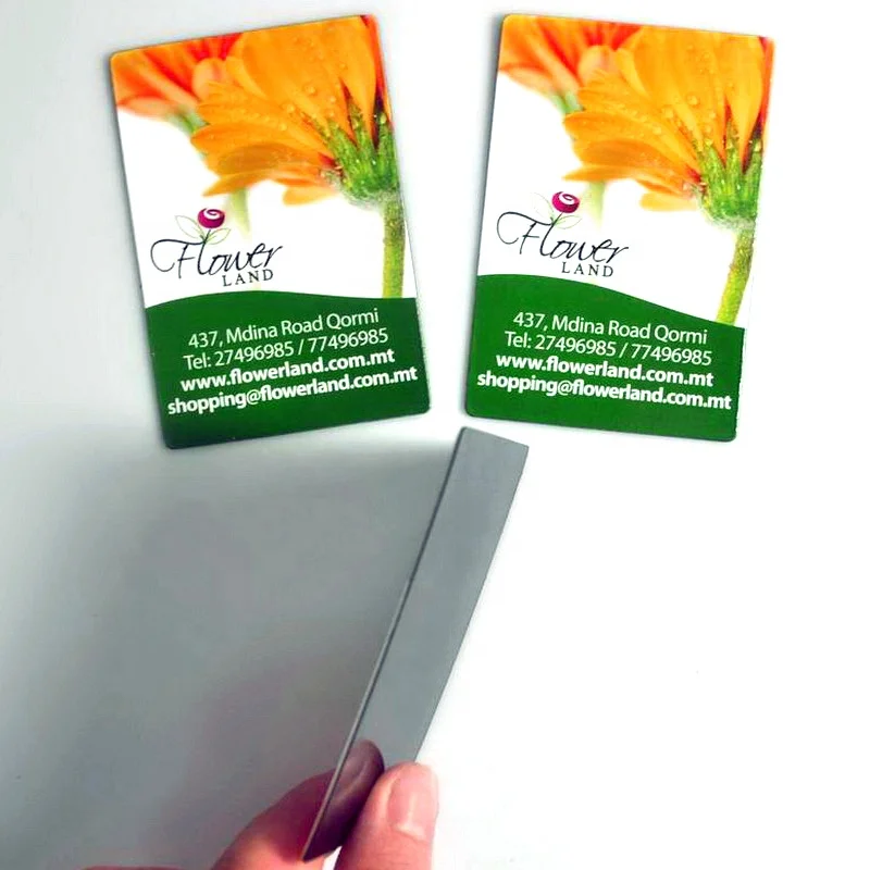 Company Adverting custom magnetic contact information fridge magnet business card