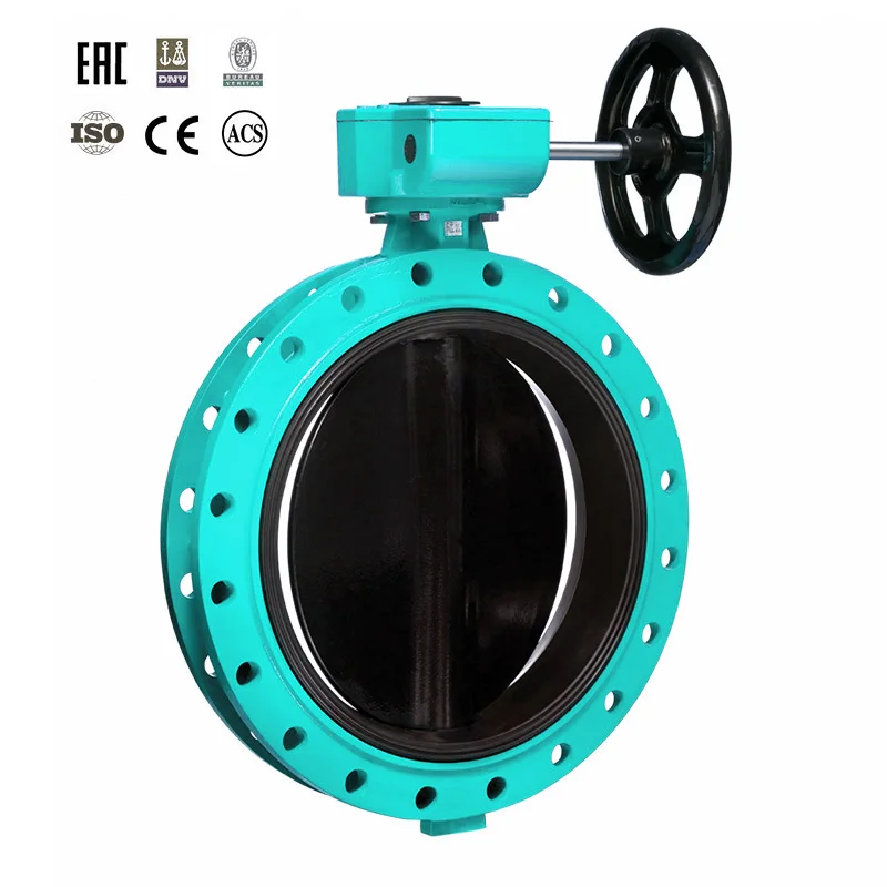DN900 PN16 Cast Iron Butterfly Valve with Turbine Flange Conforming to DIN BS UNI ISO ANSI as JIS Standards