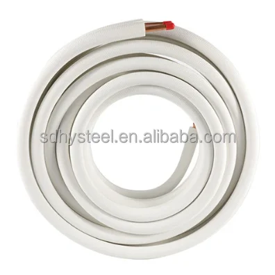 Air conditioner pair coil ac insulated copper tube B280 1/4 3/8 1/2 inch copper pipe