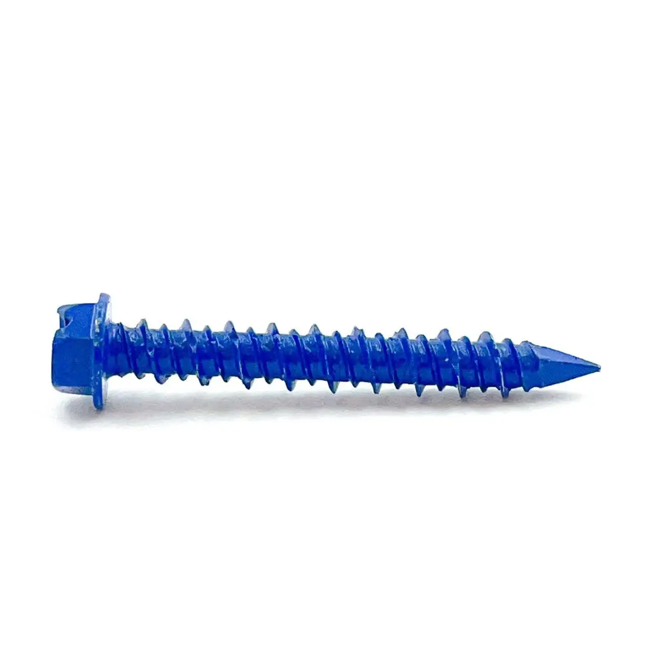 1/4 inch Hex Washer Head Blue Concrete Anchor Screws Blue Tapcon Concrete Screws Flat Head Blue Concrete Anchor Screws