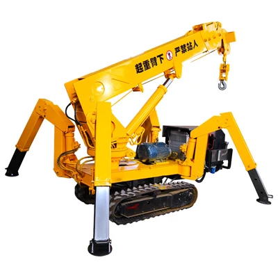 construction mobile mini crawler spider crane for lifting cargo