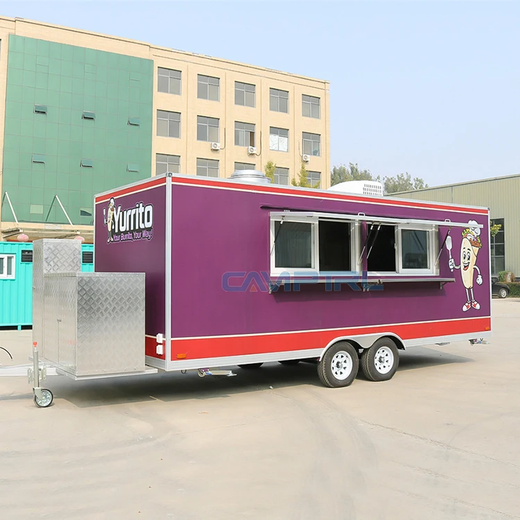 CAMPTRL street food trailer mobile kitchen fast food cart catering ice cream food truck fully equipped coffee pancake van