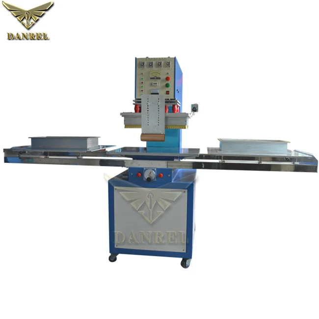 Semiautomatic 8KW Shuttle Tray Type High Frequency Welding Machine for PVC Coil Car Mats, Carpets Leather Pad DANREL DR-T8