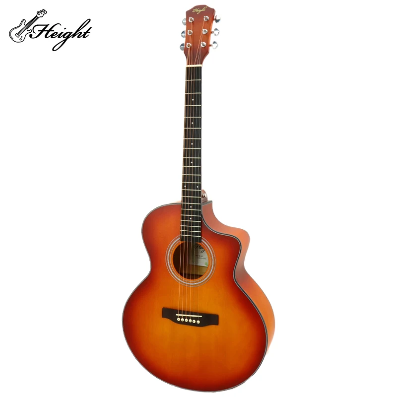 Acoustic Guitar Guitarra Bass Wood Folk Guitar High-Quality Custom Cutaway Flamenco Guitar 40 inch