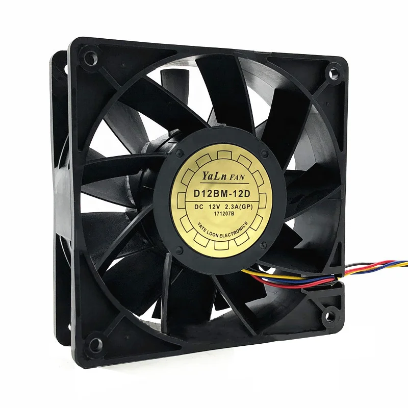 12V 2.3A осевой вентилятор охладителя D12BM-12D новые 12038 12 см DC вентилятор насилие Вентилятор охлаждения