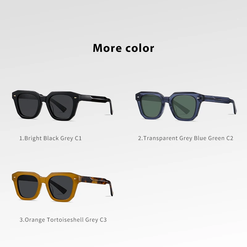 New Arrival Sun Glasses Acetate Thick Custom Engraved Sunglasses Gafas De Sol 2024 Mens Polarized Sunglasses