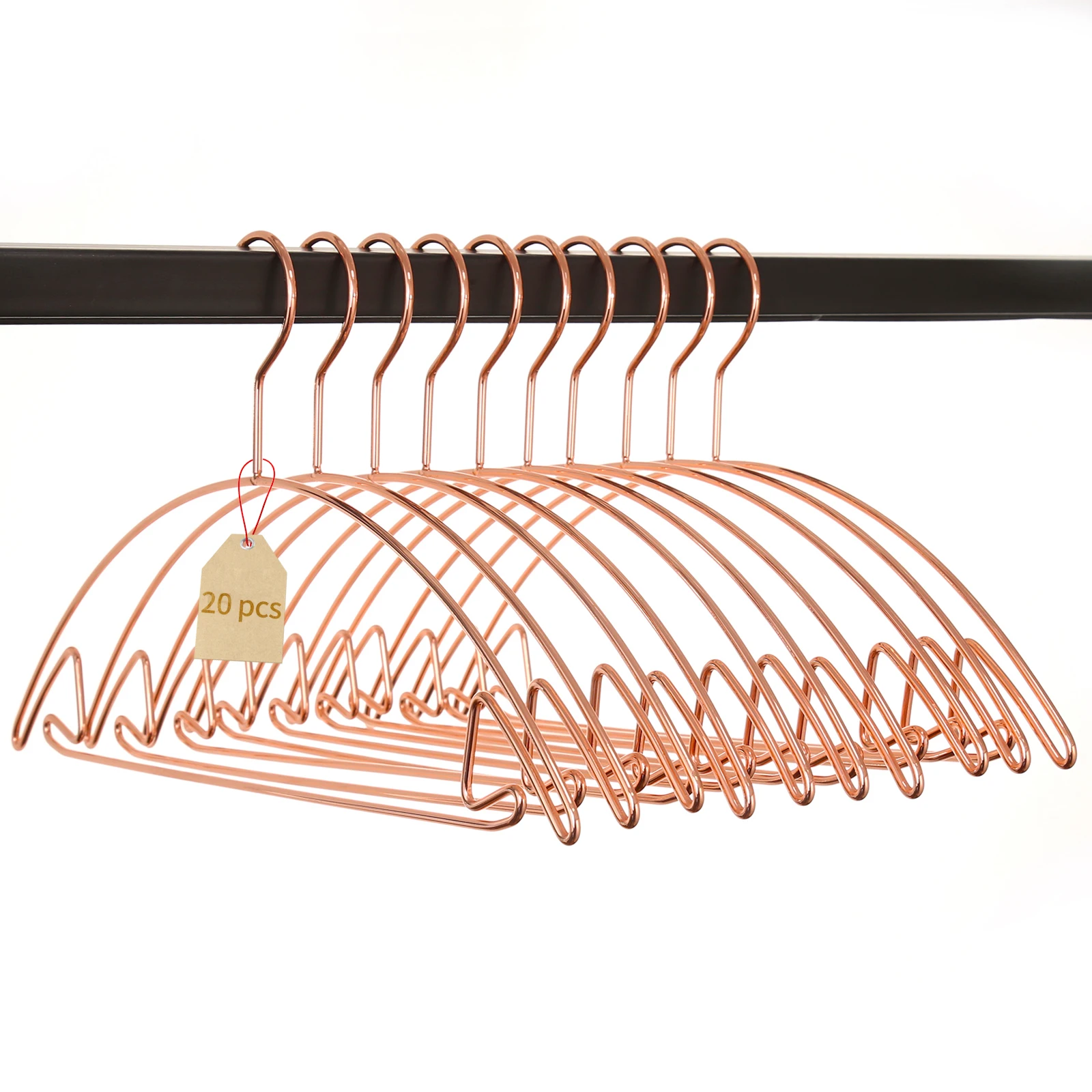 Luxury Metal Coat Clothes Hangers Rose Gold/Gold  Multifunction Dry Clothing Hangers