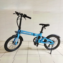 EWIG Factory 20 Inch Electric Folding E Bike 7 Speed Carbon Fiber Frame Folding Bicycle Foldable E-bike Bicicleta for Adults