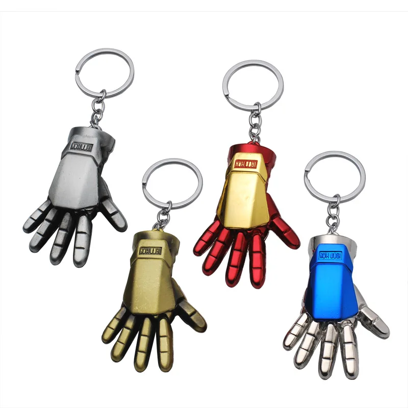 Hot Sale Popular High Quality Gift Toy Spider Man Iron Man Anime Marvel Llavero Avengersss Metal Boy Keychains