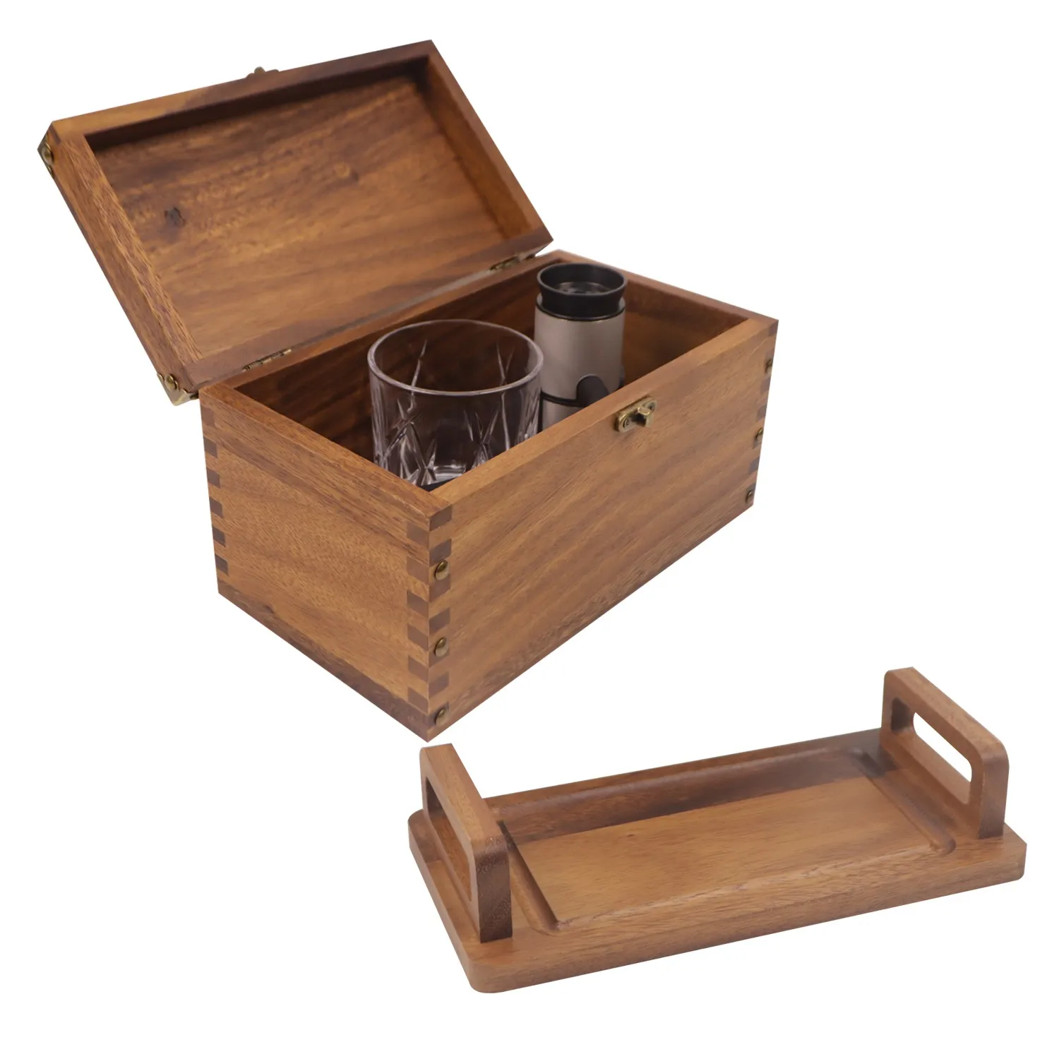 Wooden Wine Box Set Premium Single Gift Case  | Bamboo Wine Case| Perfect for Lovers, Birthdays, Housewarmings & Anniversaries