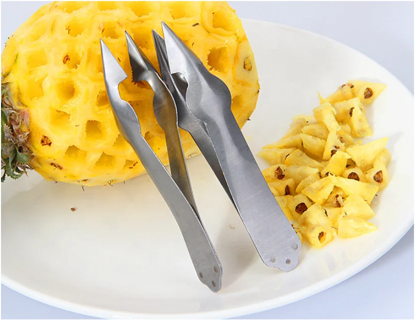 Stainless steel  head removal device Pineapple eye clip vegetables and fruits fruit clip head knife