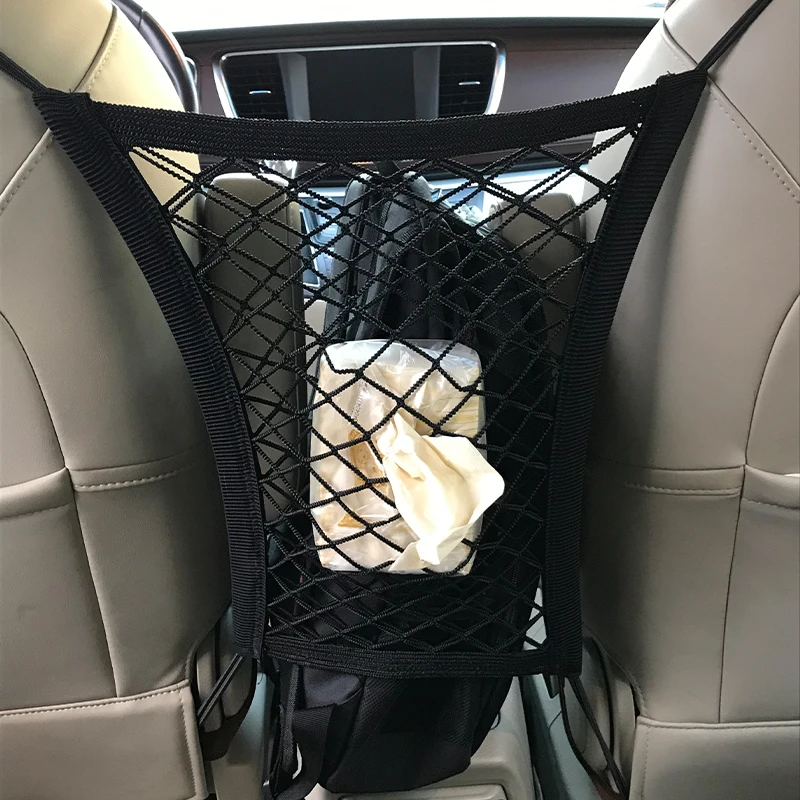 New Products Car Mesh Seat Back Organizer Driver Storage Netting Pouch