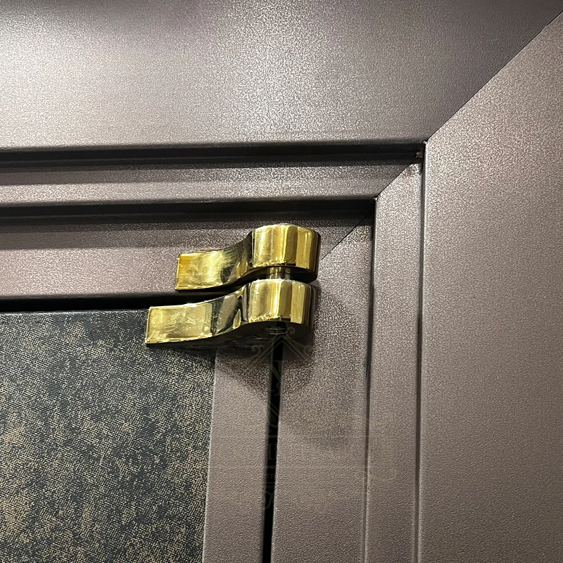 Egyptian Revial Style Waterproof Stainless Steel Doors Front Entry Door Modern Safety Metal Main Door