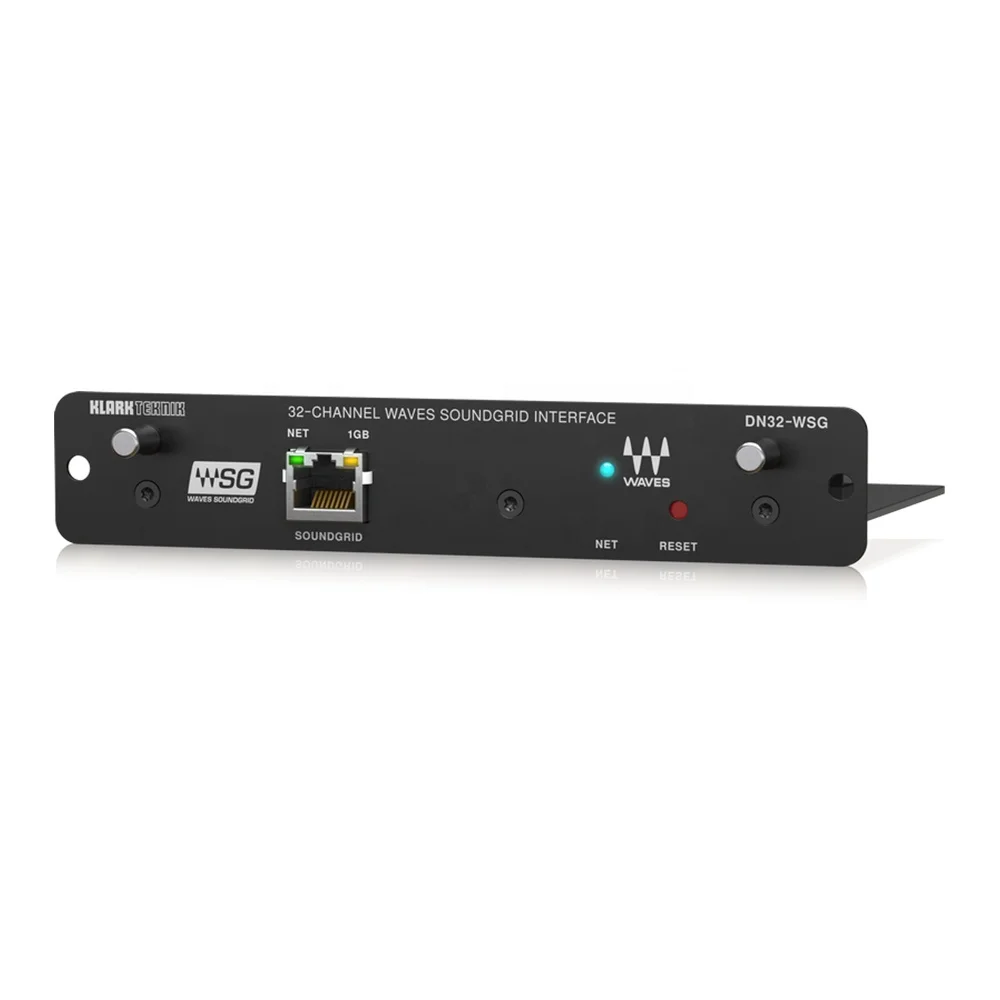Klark Teknik DN32-WSG Expansion Card 32-Channel Low-Latency Aoip In Waves Soundgrid Network Interface Of Midas M32 Digital Mixer