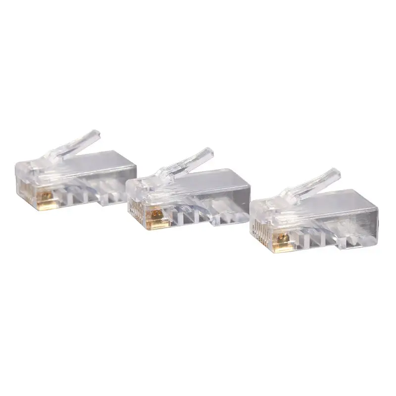 8Pin RJ45 Connector CAT5 CAT5e Cat6 Modular Cable Plugs Socket Network Ethernet RJ45 Crystal Plug RJ45 Connectors