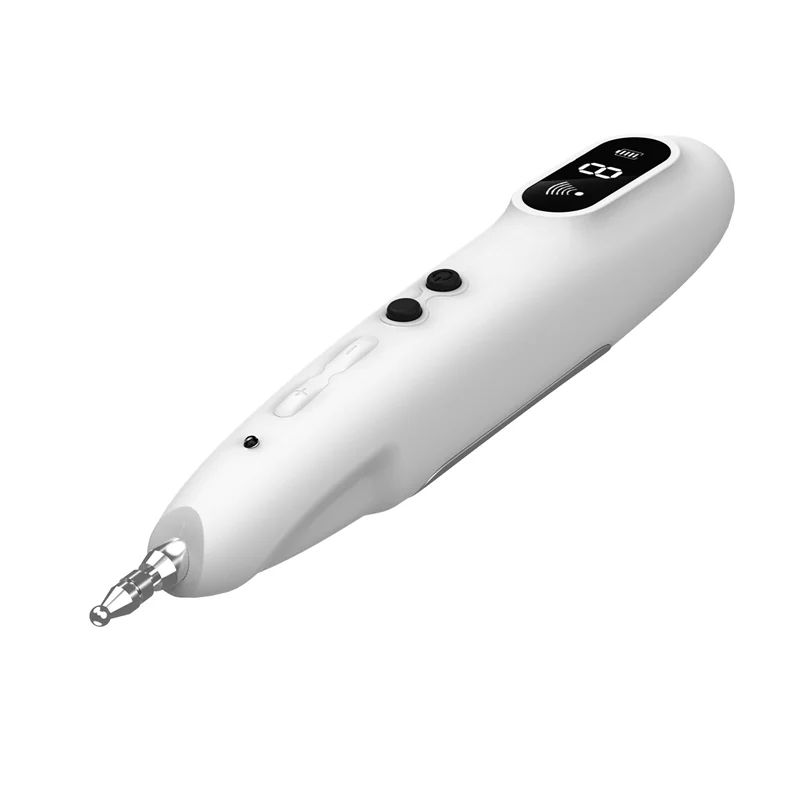 Luxury Physiotherapy Device Meridian TENS Acupuncture Pen Body Massager Rechargeable Li-ion Battery Gift Box Package ABS+ Metal