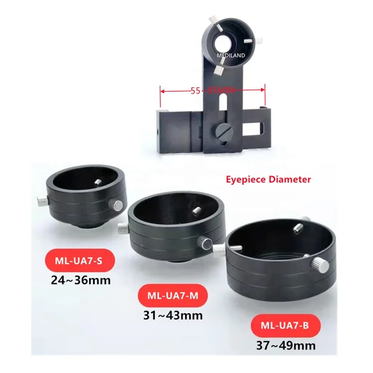 ML-UA7 Universal smart phone adaptor for Slit Lamps, surgical microscope, telescope and biomicroscope