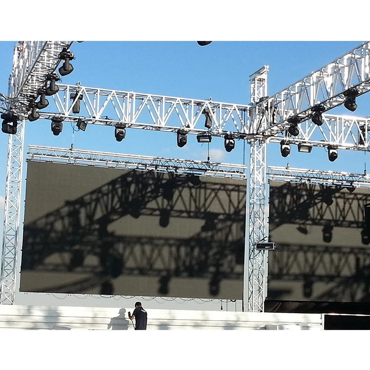 Outdoor aluminum truss lift tower lighting truss production stage mobile events show for sale