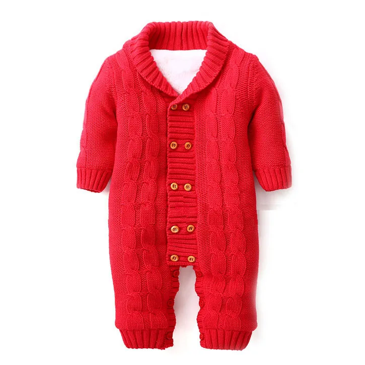 
Leesourcing--100% Organic Cotton Winter Baby boys Sweaters romper for Kids 