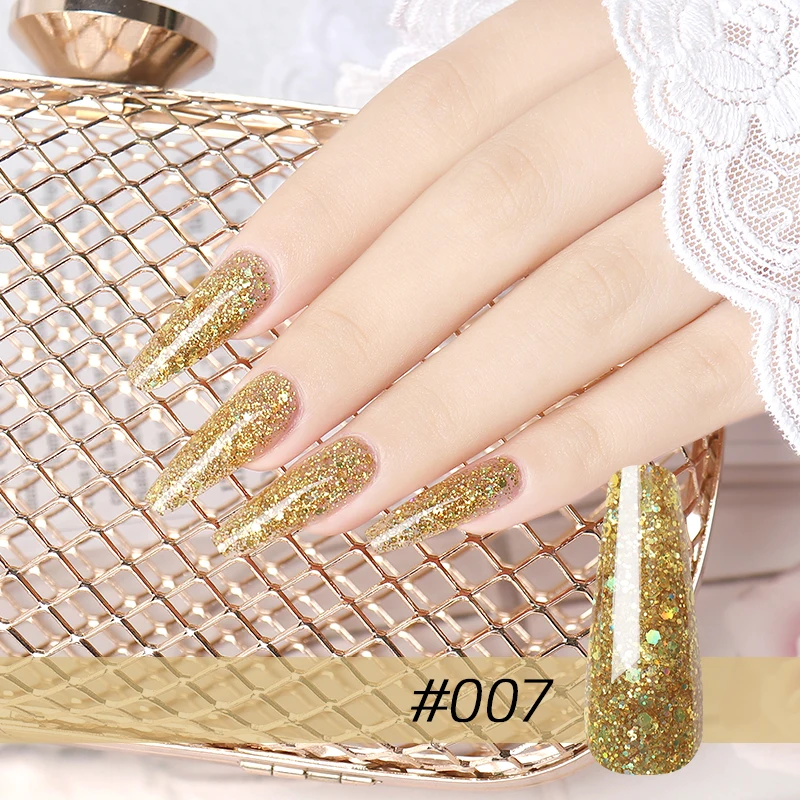 Nail Extension Poly Nail Gel Full Kit Private Label Oem 9 Colors Acrylic Glitter Poly Gel Nail Set