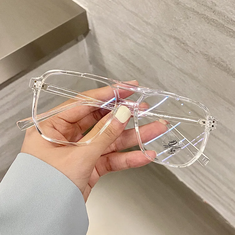 ashion Men Women Blue Light Blocking Computer Glasses TR90 Frame Square Anti Blue Light Eyeglasses