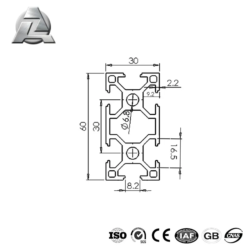 CNC China manufacturer easy to operate machine frame alloy t slot large production aluminum profile