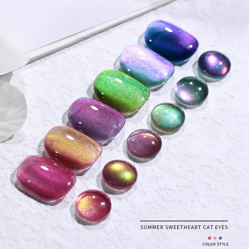 High quality cat eye gel long laser Diamond Crystal Cat Eye Gel Polish for nails