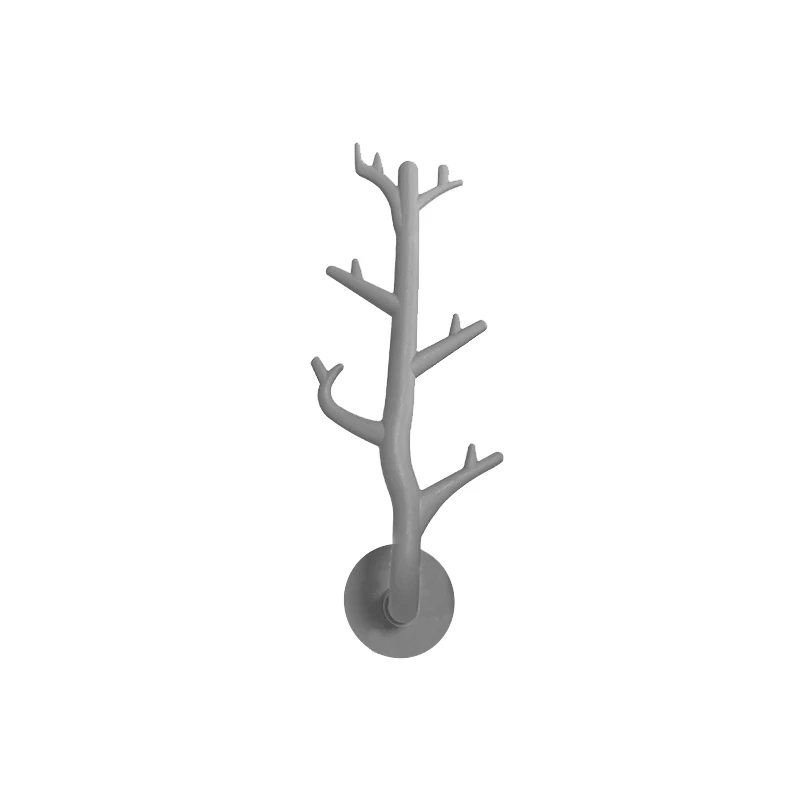 Multi-functional Punch-Free Branch Hanger Hook Wall Mounted Hanger Hook White Color for Easily Store Items