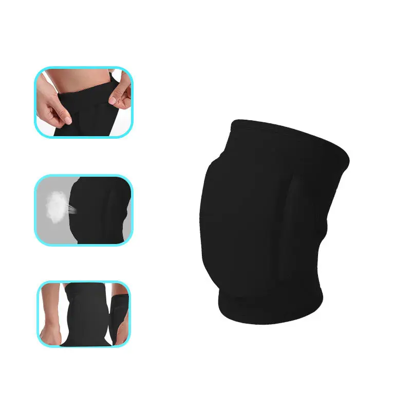 High Quality Wholesale Pole Dance Fitness Gym Yoga Knee Pads Thick Padding Knee Pads Dance Cycling Knee Protector Kneepad