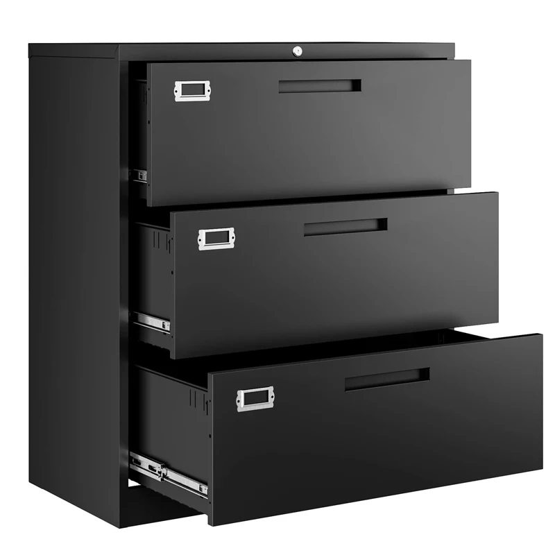Fireproof Index Card Steel 2 Drawer Cabinet Metal A4 White Filing Cabinets For File Document